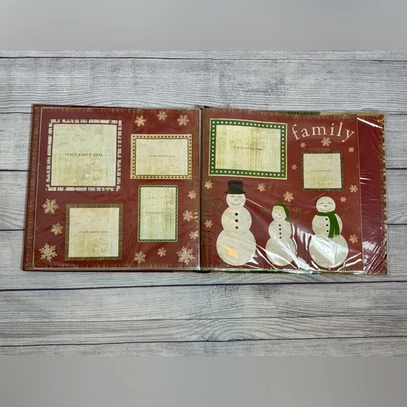 Christmas Scrapbook Album “Deck the Halls" Holiday Memory Book Merry Memories - Picture 12 of 13